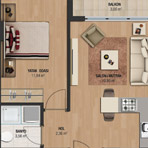 Toya Moda | Floor Plans | 1+1